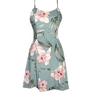 Watercolor Orchid Hawaiian Aloha Sun Dress