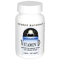 Source Naturals Vitamin D3, 1000 IU, Tablets, 200 tablets (Pack of 3)