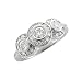 14k White Gold 3 Stone Engagement Diamond Ring / Band Size 6.5 (HI, SI-I, 1.00 carat0