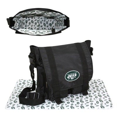 New York Jets Black Sitter Diaper Bag