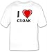 I Love croak T-shirt