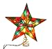 9" Lighted Multi-Color Mosaic Star Christmas Tree Topper - Clear Lights