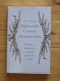 Eighteenth-century hermeneutics : philosophy of interpretation in England from Locke to Burke