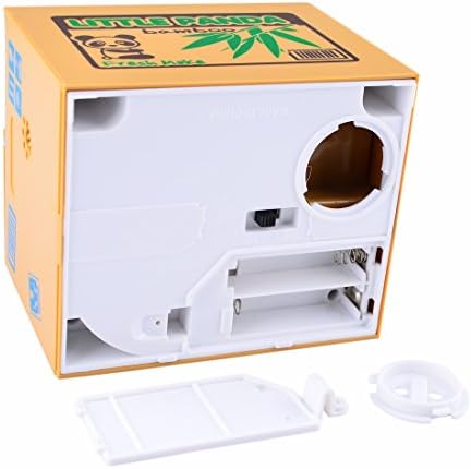 panda bank, PeleusTech® Creative Cute Stealing Coins Little Panda Bamboo Piggy Bank Saving Bank Saving Pot Money Box