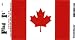 Canada Heavy Duty Vinyl Bumper Sticker (3 x 5 Inches)