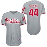 Roy Oswalt Jerseys: Philadelphia Phillies 44 Grey Authentic Cool Base Jersey (XL/52)
