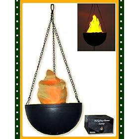New Hanging Silk Flame Lamp Light Halloween Decoration
