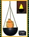 New Hanging Silk Flame Lamp Light Halloween Decoration