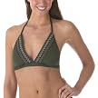 Mossimo&reg; Black Embroidered Halter Swim Top - Olive