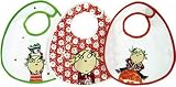 Charlie and Lola White Peas Plastic Coated Bib