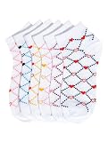 Lot of 3 Pairs Womens Lovely Hearts &Dots Assorted Ped Socks