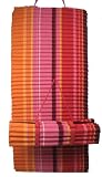 Roll Up Shoulder Strap Beach Mat - Laguna Pink & Orange