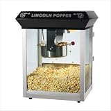 Lincoln Eight Ounce Antique Popcorn Machine in Black