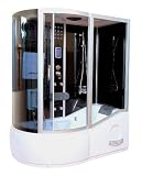 ALL IN 3in1 (links) – Duschtempel, Duschkabine, Whirlpool, Badewanne