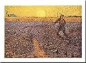 Art Poster Print - Seminatore Col Sole Che Tramonta - Artist: Vincent Van Gogh - Poster Size: 31 X 24 inches