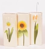 Produkt-Bild: 3 Keramik Wasser - Verdunster Luftbefeuchter f&uuml;r Heizung / Flachheizk&ouml;rper mit Blumen-Motiv
