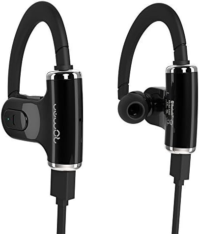 ROMAN S530 Double Ear Peices with Clear Voice Wireless Portable Outdoor Sports Bluetooth 4.0 Stereo Earbuds Bluetooth Headset Headphones With In-Line Microphone For iPhone 6 5S 5C 5 4S 4, iPods,HTC One,One mini, One mini 2,iPad Mini, Samsung Galaxy Note 3, Note 2, S5 S4, S3, S2,LG Optimus,LG G3,G2,MOTO X,Most Android Smart Phones And Tablets And Ather Bluetooth-enabled Tablets Black