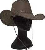 Westernhut Cowboyhut Hut Dunkelbraun Cowboy