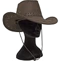 Westernhut Cowboyhut Hut Dunkelbraun Cowboy