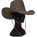 Westernhut Cowboyhut Hut Dunkelbraun Cowboy