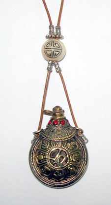 Buy Snuff Bottle Tibetan Carved Necklace