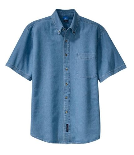 Port & Company Men's Short Sleeve Value Denim Shirt