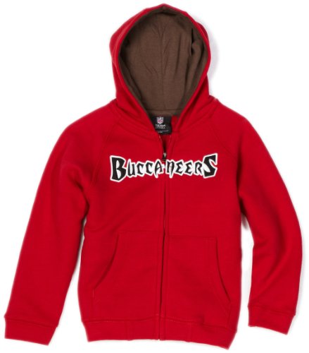 NFL Unisex Infant/Toddler Tampa Bay Buccaneers Sportsman Zip Ft Fleece Hoodie - R14C4Q18 (Crimson, 4T)