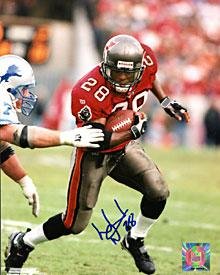 Warrick Dunn Autographed Tampa Bay Buccaneers 8x10 Photo - Autographed NFL Photos