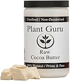 Raw Cocoa Butter 100% Pure 16 oz. (PACKAGED IN HDPE FOOD GRADE JAR WITH A SCREW CAP TO ENSURE FRESHNESS)