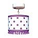 Locker Lamp - Purple Dot Shade