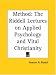 Book Method: The Riddell Lectures on Applied Psychology and Vital Christianity