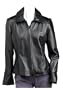 Colebrook Women's Funnel Neck Leather Lamb Basic Zip Front Jacket