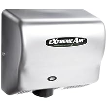 American Dryer ExtremeAir GXT9-SS Stainless Steel Cover High-Speed Automatic Hand Dryer, 10-12 Second Dries, 100-240V, 1,500W Maximum Power, 50/60Hz