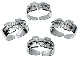 Arthur Court University of Michigan Collegiate Napkin Rings, Set of 4