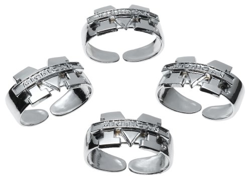 Arthur Court University of Michigan Collegiate Napkin Rings, Set of 4