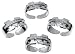 Kitchen & Housewares : Arthur Court University of Michigan Collegiate Napkin Rings, Set of 4