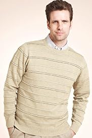 Blue Harbour Pure Cotton Crew Neck Striped Jumper