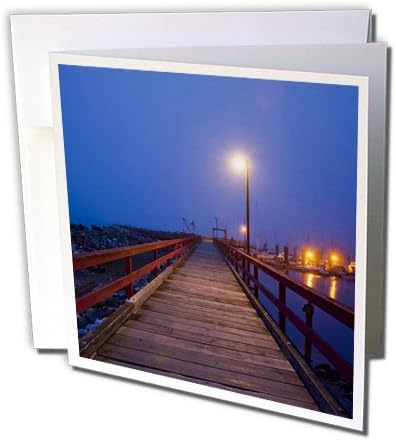Danita Delimont - Harbors - British Columbia, Hornby Island, Boat harbor dock-CN02 PSO0025 - Paul Souders - 12 Greeting Cards with envelopes (gc_72523_2)