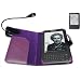 SUNNY SAVERS AMAZON KINDLE 3 3G 3RD GENERATION WIFI PURPLE EXECUTIVE LEATHER CASE COVER WALLET (FOR LATEST KINDLE) WITH SUPER LED READING LIGHT LIGHTENED LAMP AND KINDLE3 SCREEN PROTECTOR