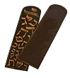 Hebrew Alphabet Genuine Leather Bookmark