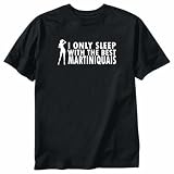 T-Shirt Black  I Only Sleep Whit The Best Martiniquais Girls  Martinique Country