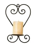 Luca Bella HomeTM Wrought Iron Heart Wall Sconce