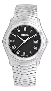 Ebel Men's 9255F51/5225 Classic Black Roman Numeral Dial Watch from Ebel