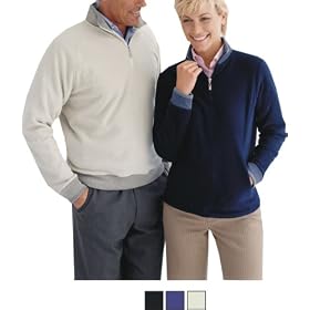 Buy Devon and Jones - Blue Mens Berkshire Quarter Zip (D480) by Devon & Jones Blue