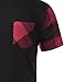 URBANCREWS Mens Hipster Hip Hop Classic Graphic Crewneck Pocket T-shirt