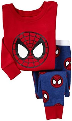 Smart International Boys' Spiderman Print Pajamas Red 7T
