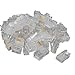 Generic 006104 RJ45 CAT5 Crystal Network Modular Connector Plug 8P8C, 50 Pieces