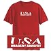 T-Shirt Red Usa Imagery Analyst Occupations