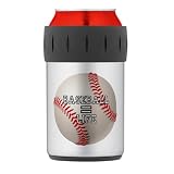 Thermos Can Cooler Koozie Baseball Equals Life
