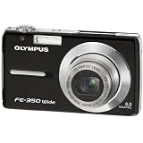 Olympus FE-350 8MP Digital Camera with 4x Wide Angle Optical Zoom (Black)